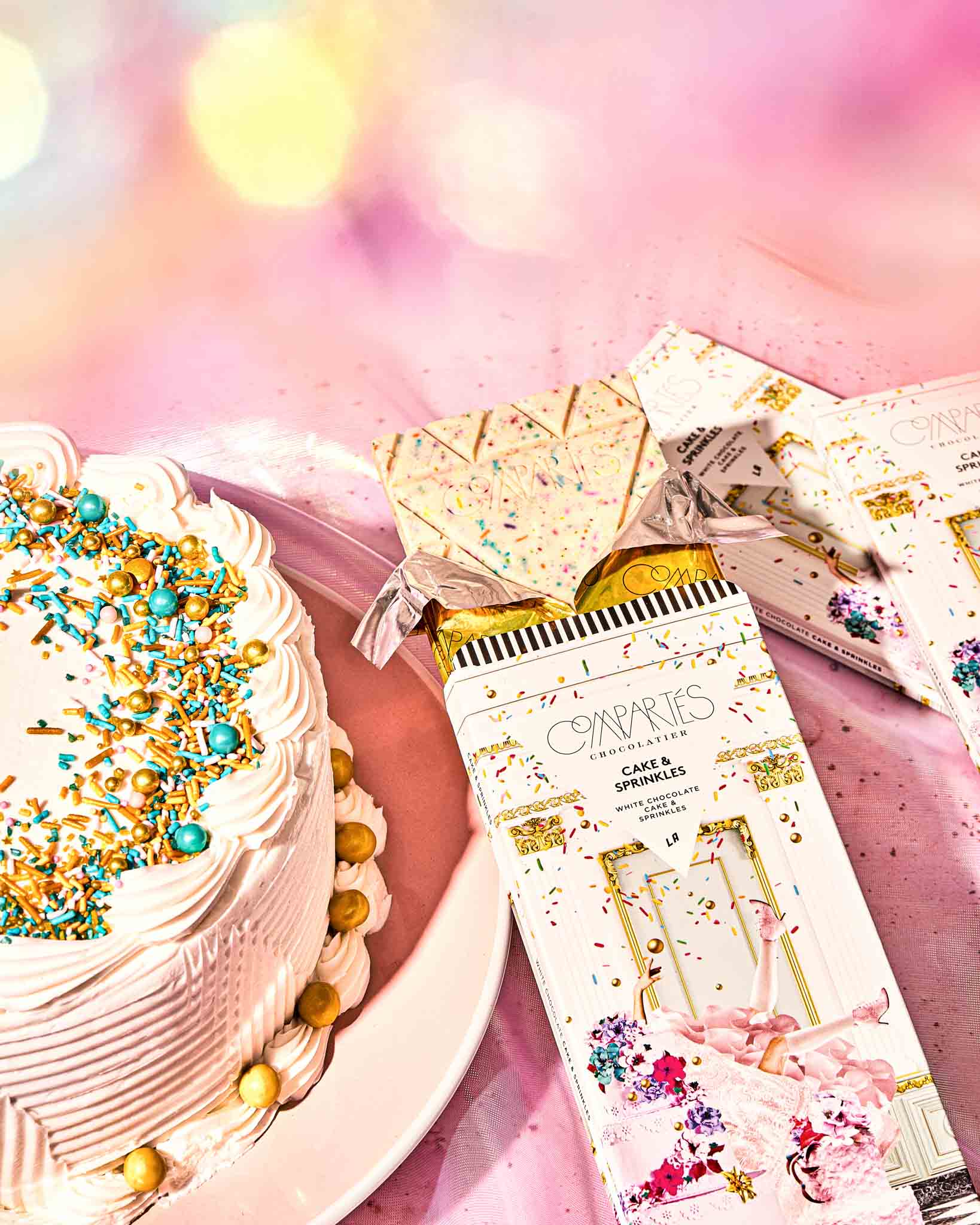 Cake and Sprinkles Luxury Chocolate Bar - Image 3